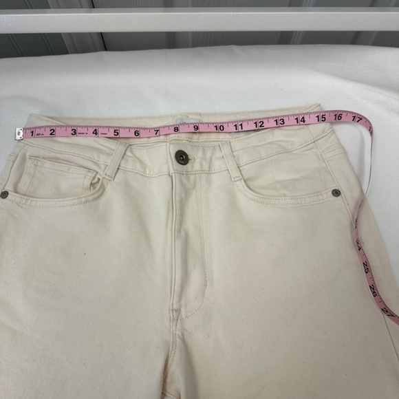 J.Jill Cream High-rise Straight-Leg  Jeans S:10– Minimalist Everyday Essential - Picture 7 of 10
